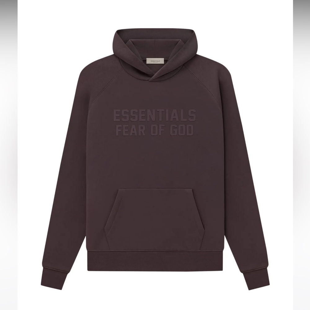Essentials fear of god plum hoodie